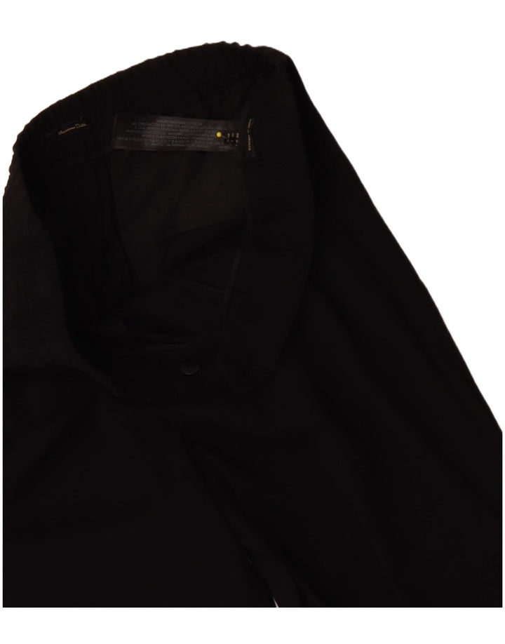 Pantaloni da abito dritti da donna MASSIMO DUTTI EU 40 Medio W30 L26 Nero