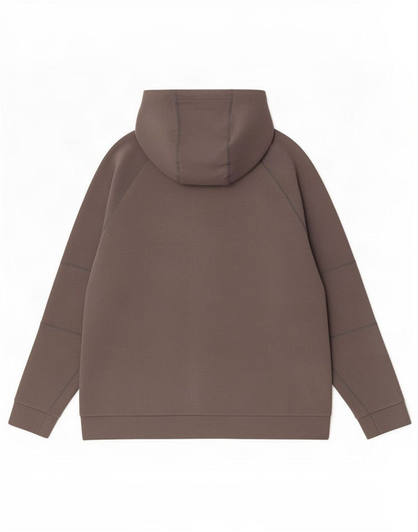 Felpa con cappuccio e zip Nike da uomo XL in cotone grigio