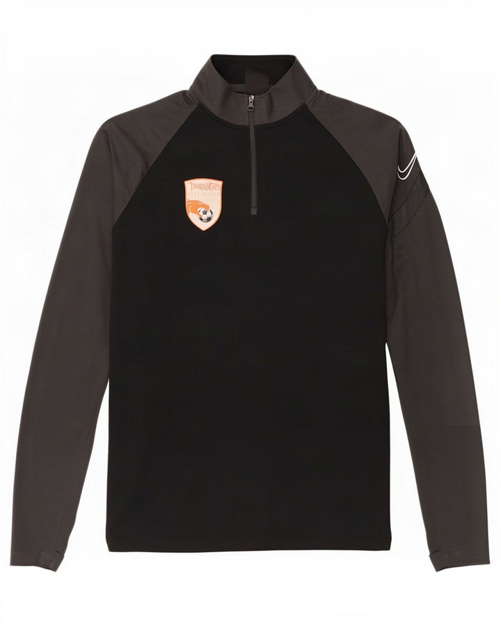 Top della tuta da ginnastica Nike da uomo con grafica pullover piccola nera