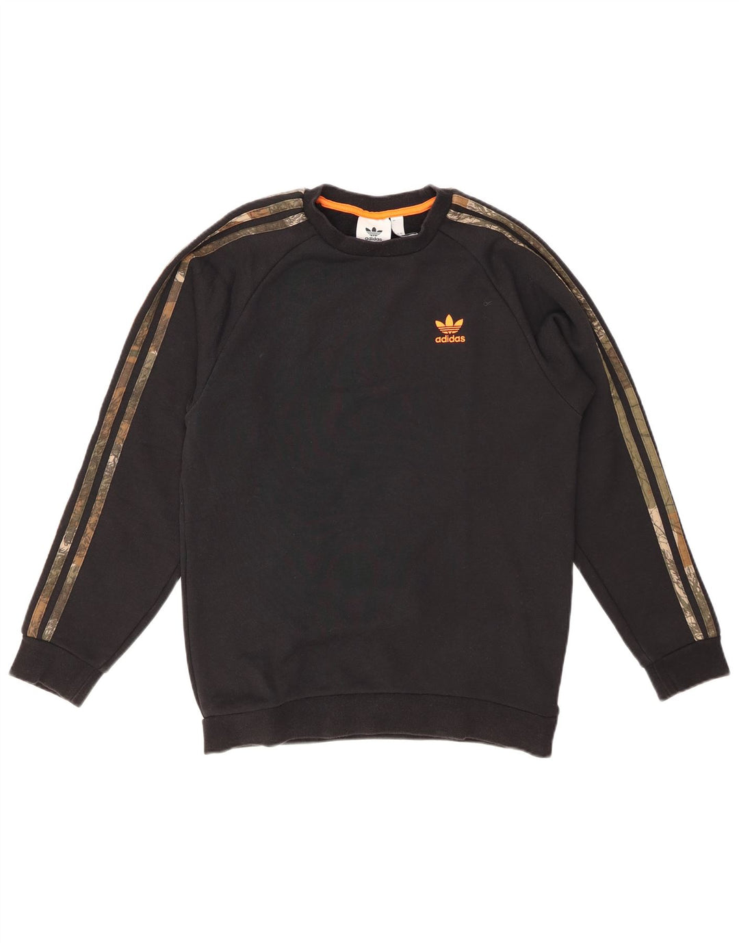 Felpa ADIDAS da uomo maglione piccolo cotone nero