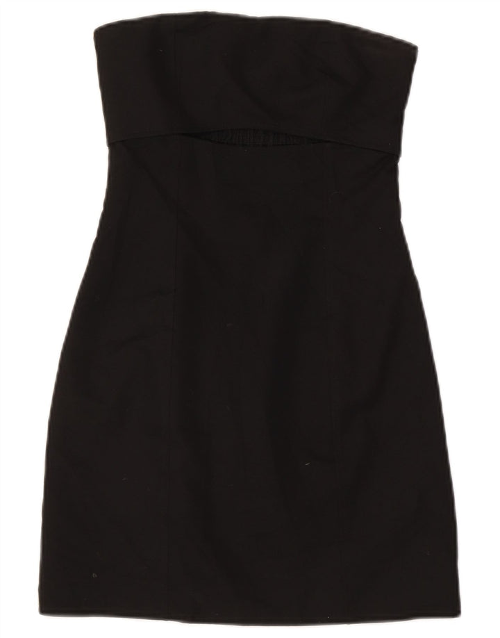 Abito senza spalline da donna Zara UK 4 XS poliestere nero