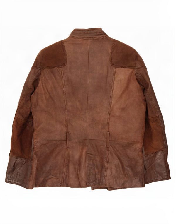 Giacca utilitaria in pelle da donna Helium UK 18 XL Marrone