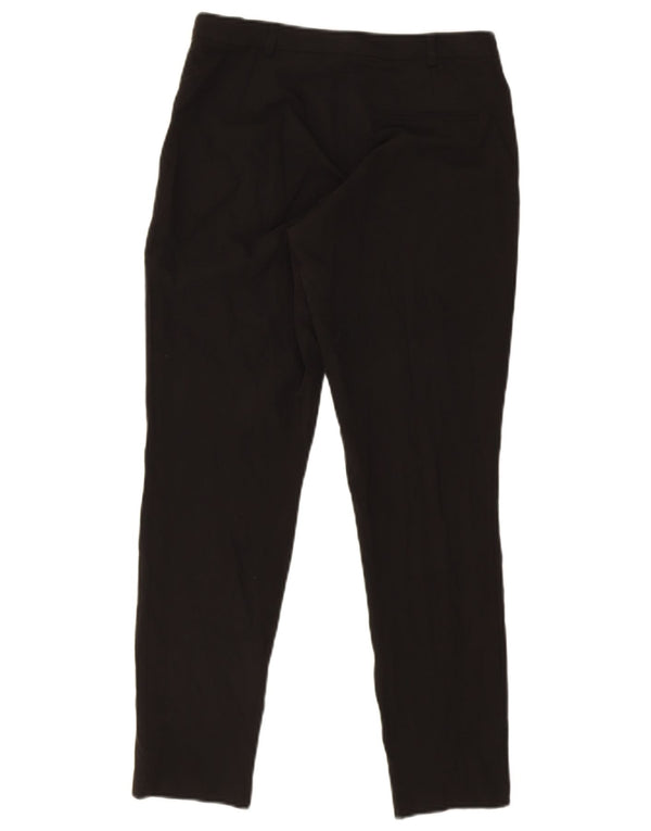 Pantaloni da abito slim da donna Topshop UK 8 piccoli W28 L27 poliestere nero