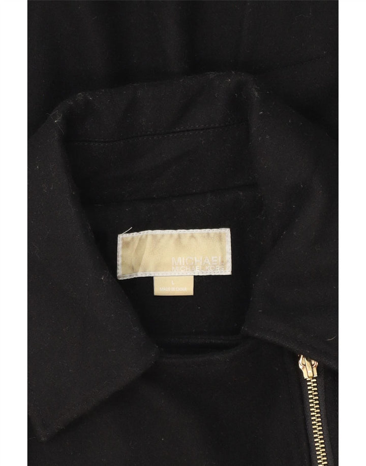 MICHAEL KORS Womens Military Overcoat UK 16 Large Black Wool Vintage Michael Kors and Second-Hand Michael Kors from Messina Hembry 