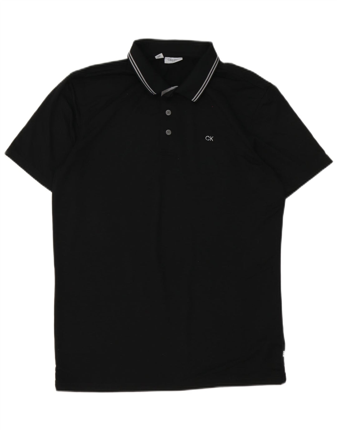 Polo da uomo Calvin Klein media nera in poliestere