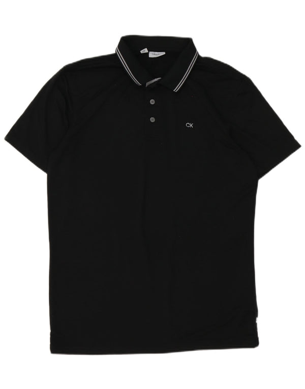 Polo da uomo Calvin Klein media nera in poliestere