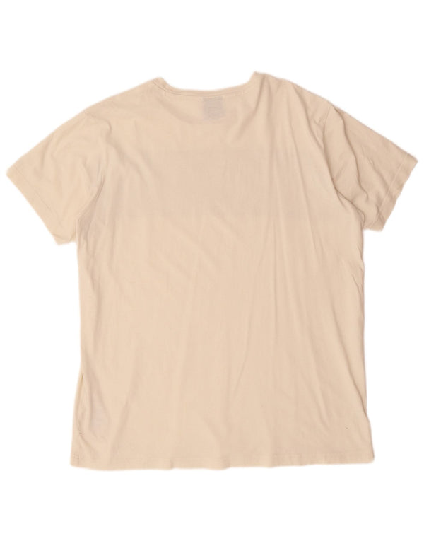 T-shirt grafica da uomo Champion Top grande in cotone bianco