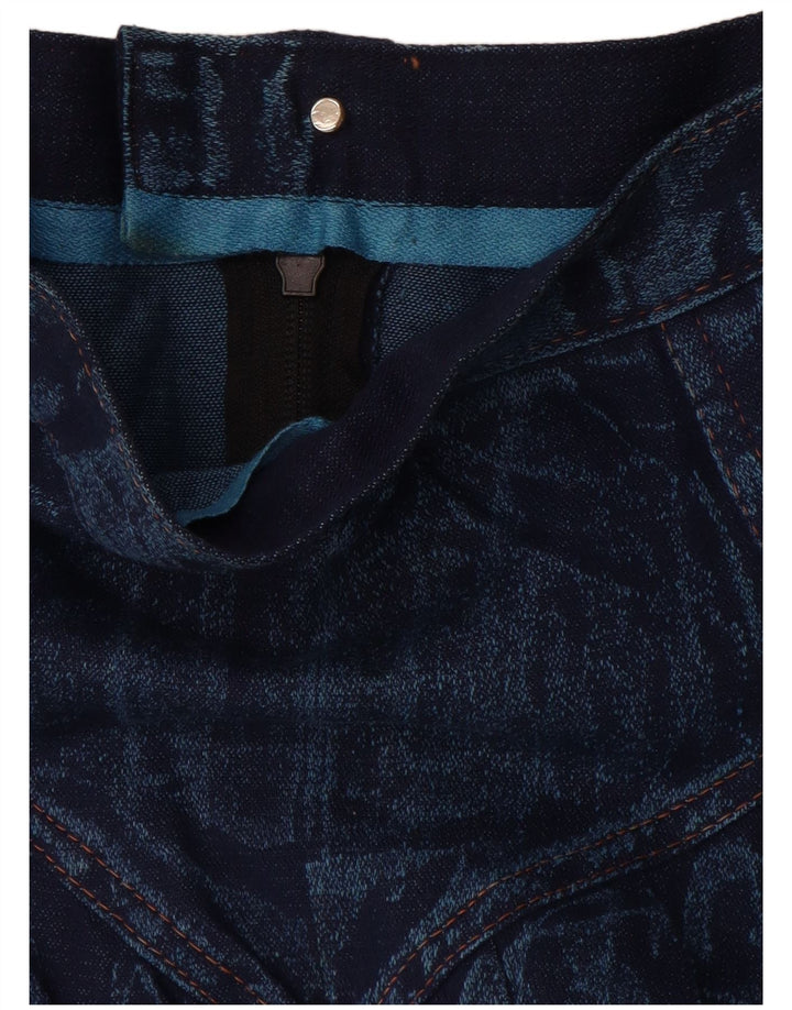 Gonna svasata in denim da donna VINTAGE W28 Blu medio