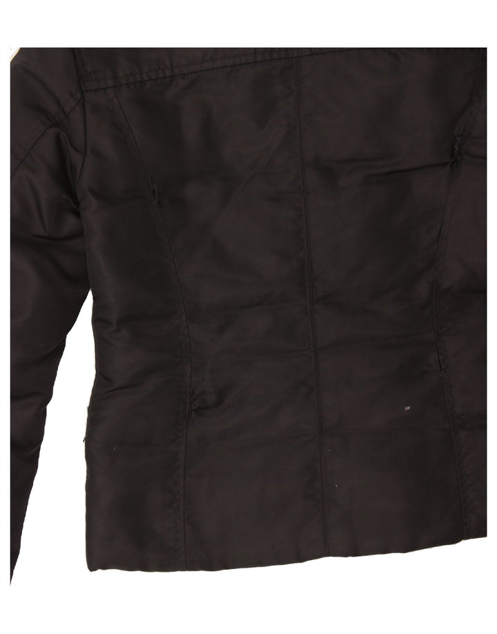 BEST COMPANY Womens Padded Jacket UK 10 Small Black Polyester Vintage Best Company and Second-Hand Best Company from Messina Hembry 