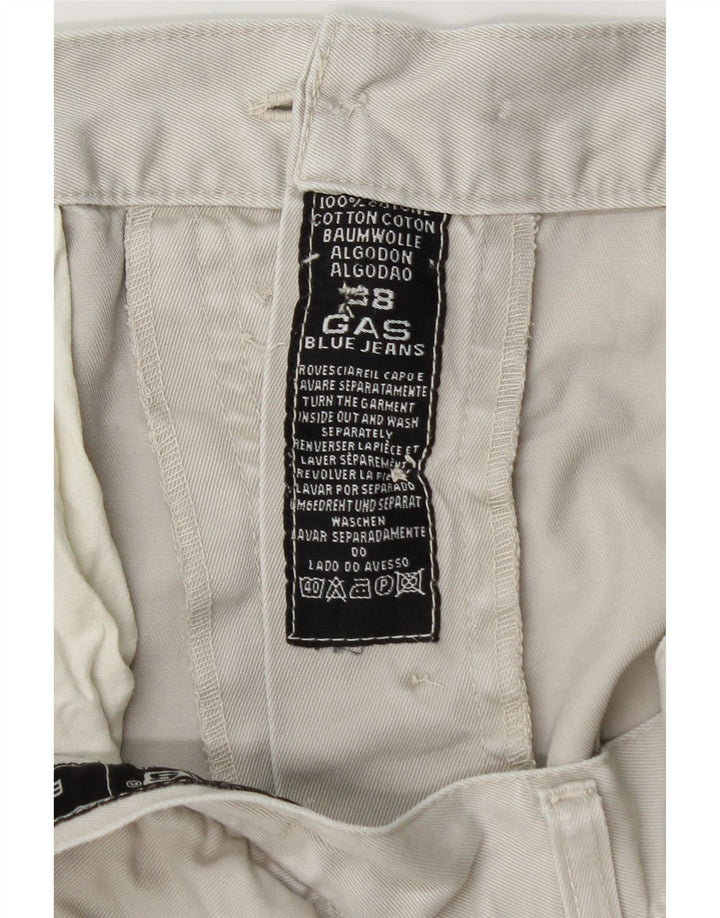 Pantaloni cargo dritti da uomo Gas W38 L30 in cotone grigio