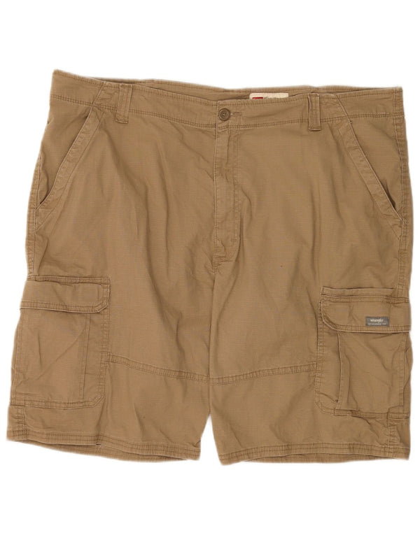 Pantaloncini cargo da uomo dalla vestibilità rilassata Wrangler W42 2XL cotone beige