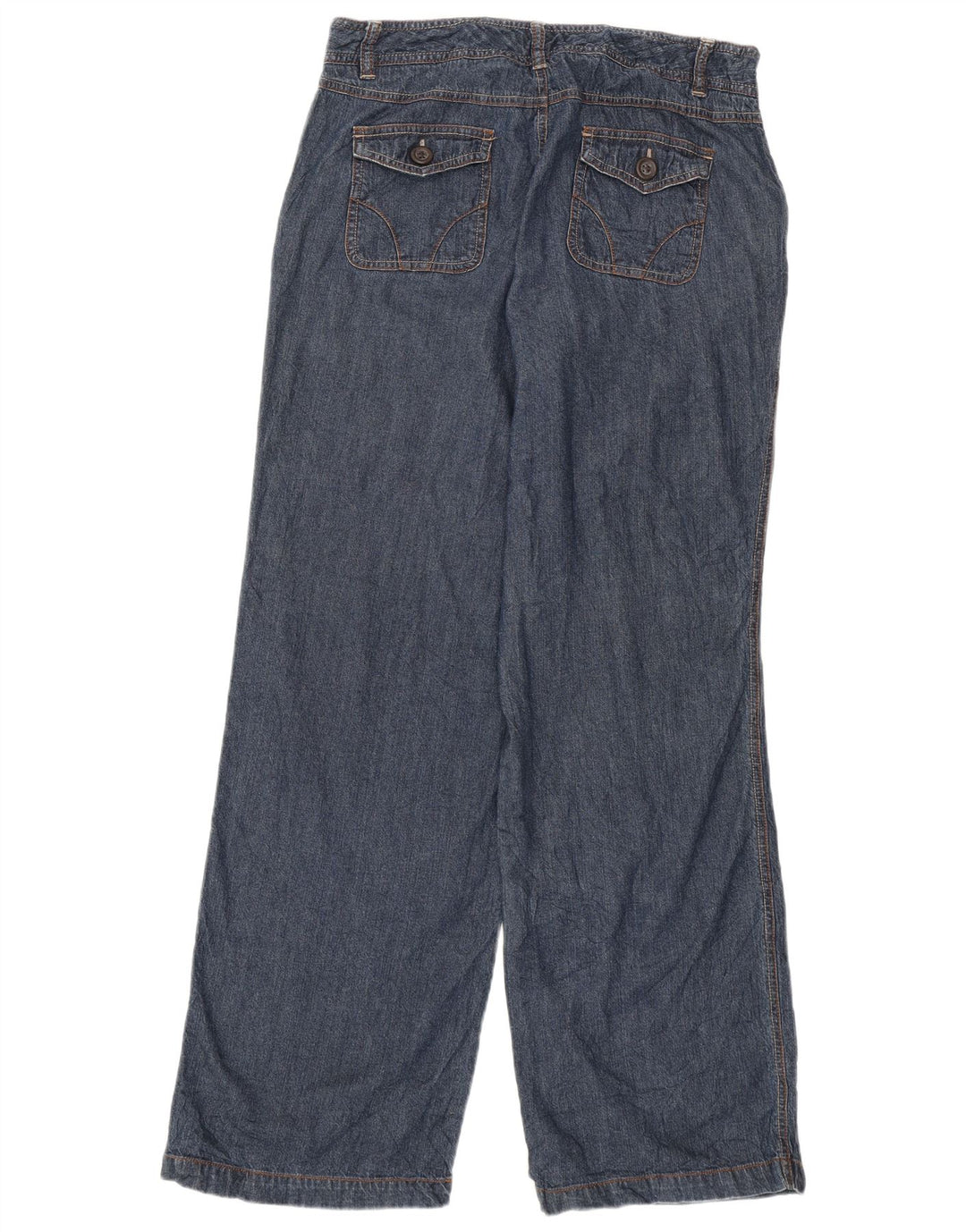 DOCKERS Jeans a gamba larga dalla vestibilità preferita da donna US 8 Medio W30 L31 Blu navy