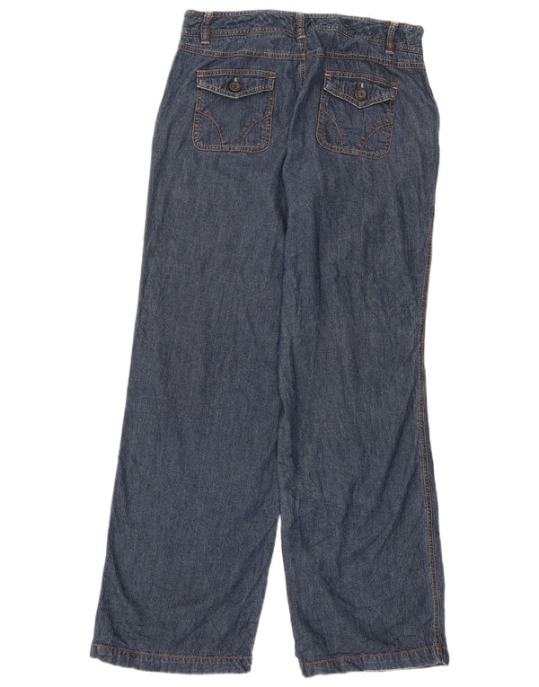 DOCKERS Jeans a gamba larga dalla vestibilità preferita da donna US 8 Medio W30 L31 Blu navy