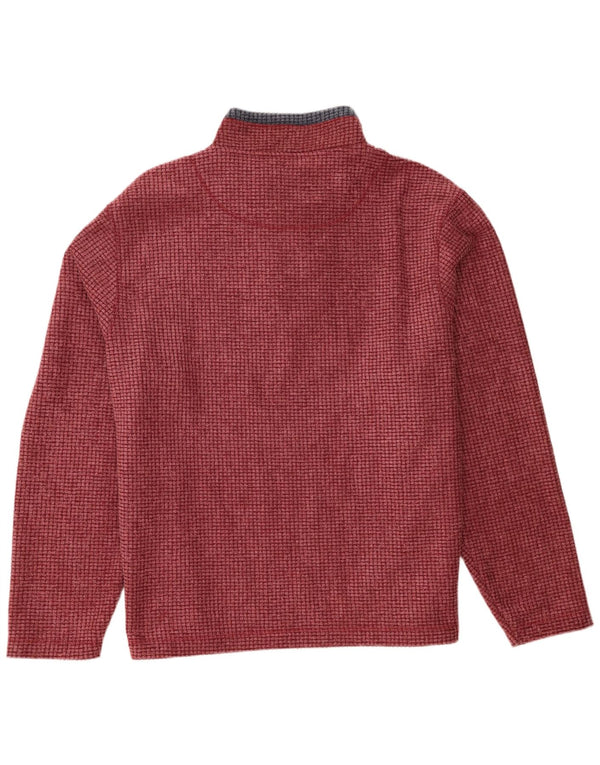 Maglione in pile da uomo con collo con zip Weird Fish 4XL Poliestere bordeaux