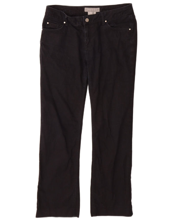 Pantaloni casual dritti da donna Zara EU 44 XL W34 L29 Cotone blu navy
