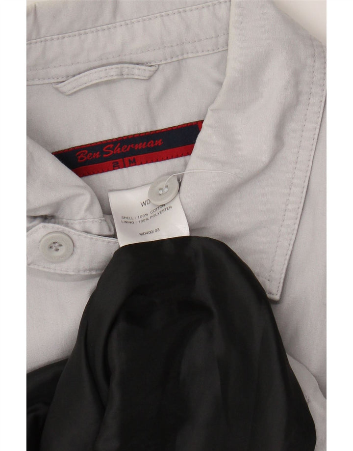 Giubbotto bomber da uomo BEN SHERMAN UK 38 Cotone grigio medio