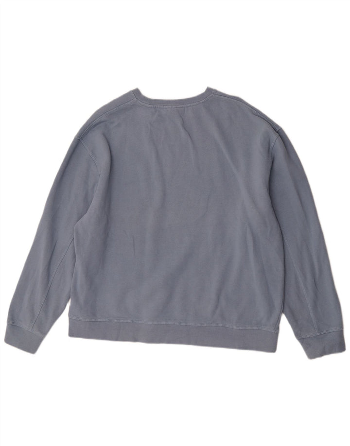 Topshop Felpa oversize da donna Maglione UK 16 Grande cotone blu