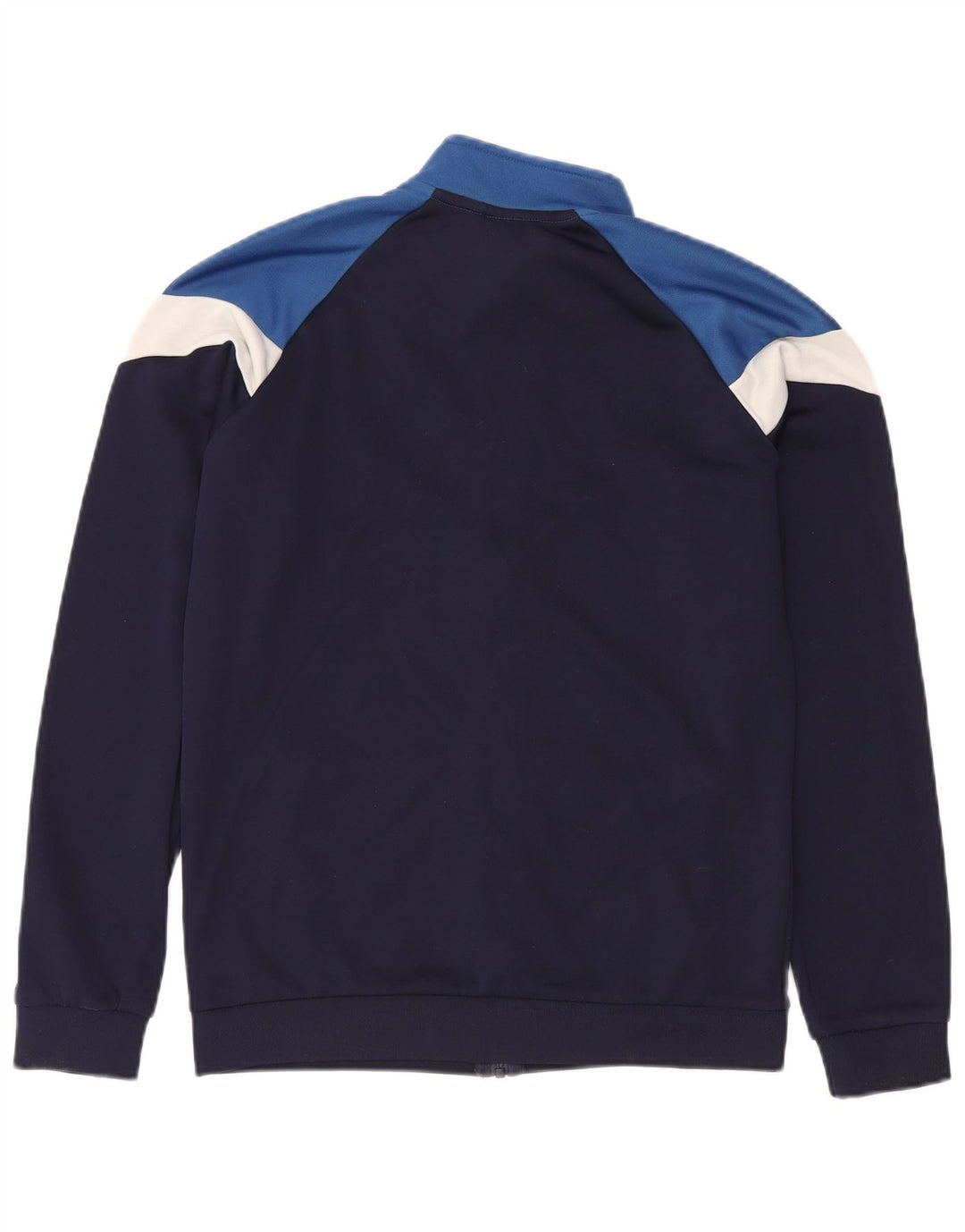 Giacca da tuta da ragazzo PUMA 15-16 anni in poliestere color block blu navy