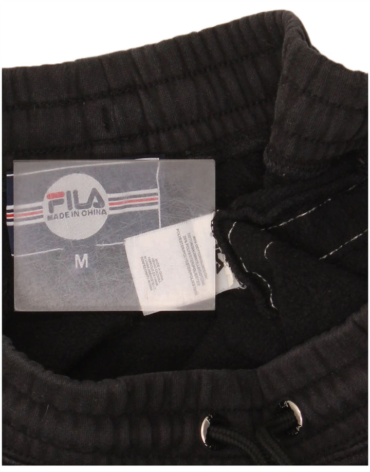 Pantaloni da tuta grafica da uomo Fila Joggers cotone medio nero