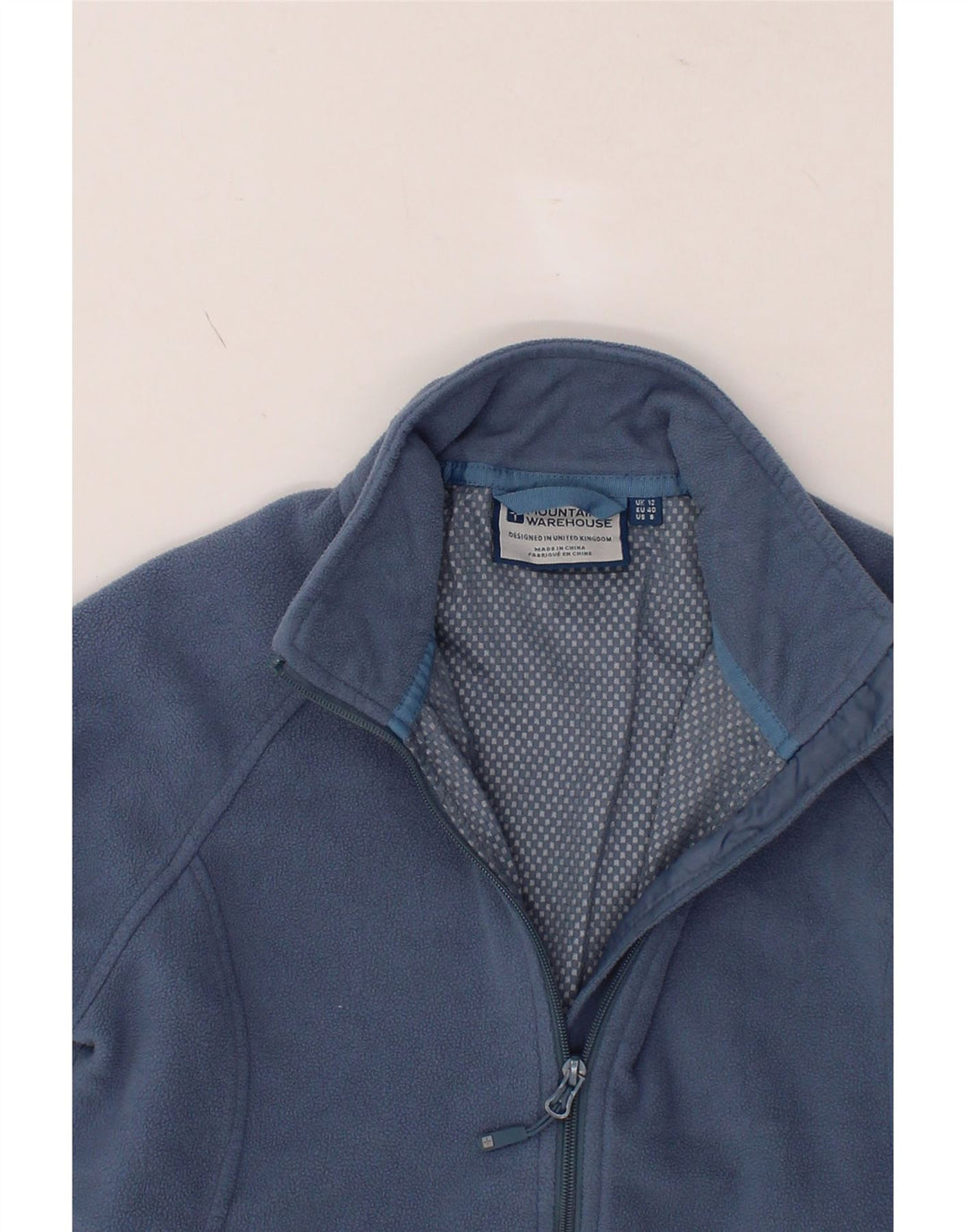 MOUNTAIN WAREHOUSE Womens Fleece Jacket UK 12 Medium Blue Polyester Vintage Mountain Warehouse and Second-Hand Mountain Warehouse from Messina Hembry 