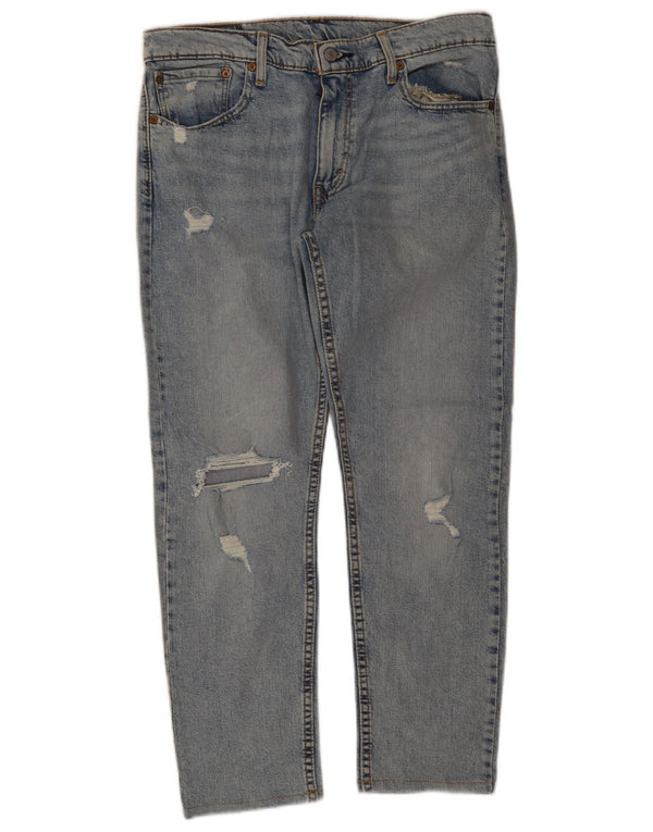 Levi's Uomo 512 Jeans affusolati slim effetto consumato W33 L27 Blu
