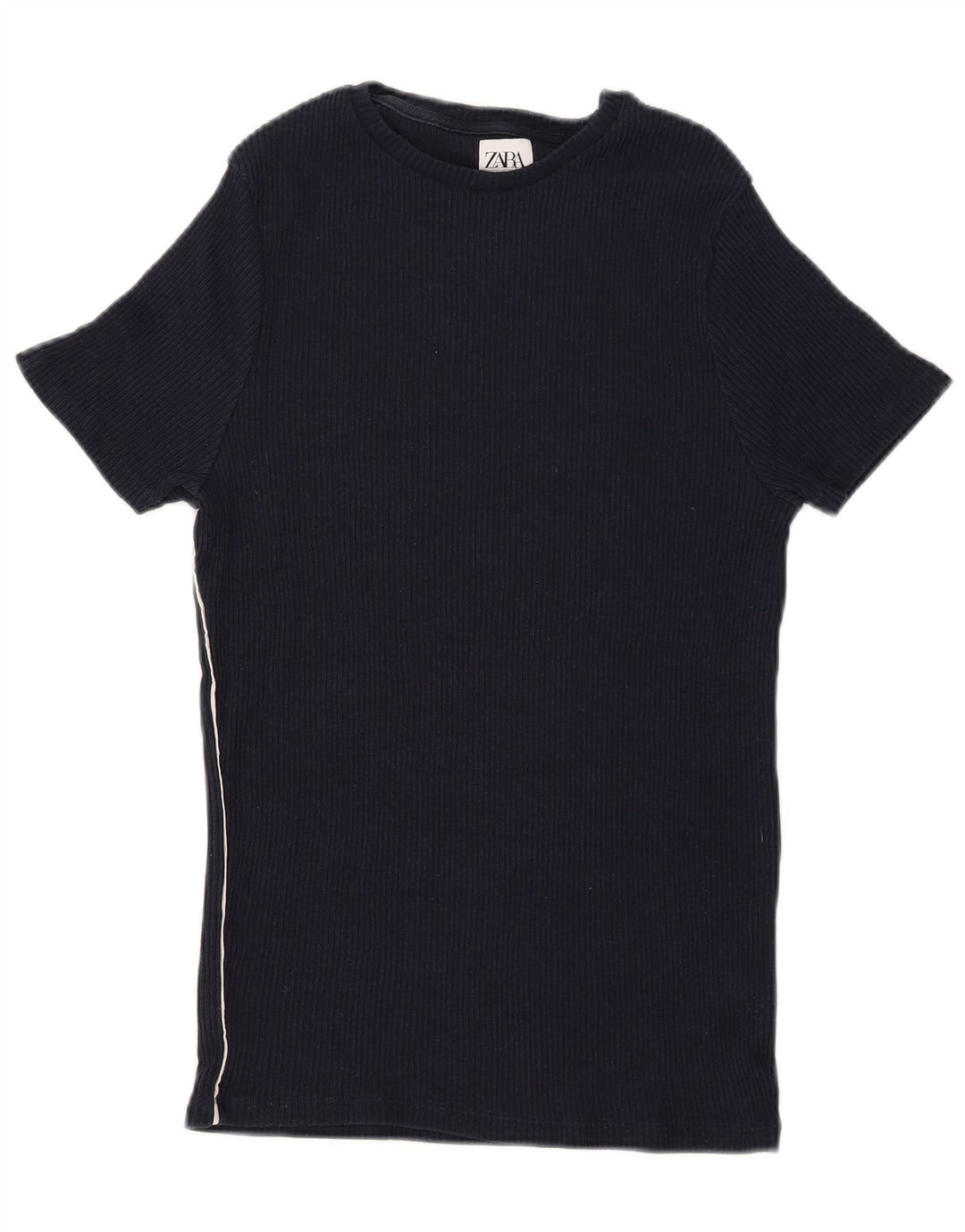 T-shirt Zara da uomo Top medio blu navy