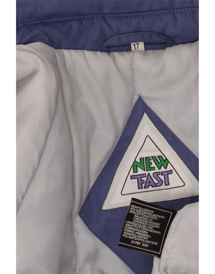 Cappotto giacca a vento da donna New Fast UK 16 grande poliestere blu