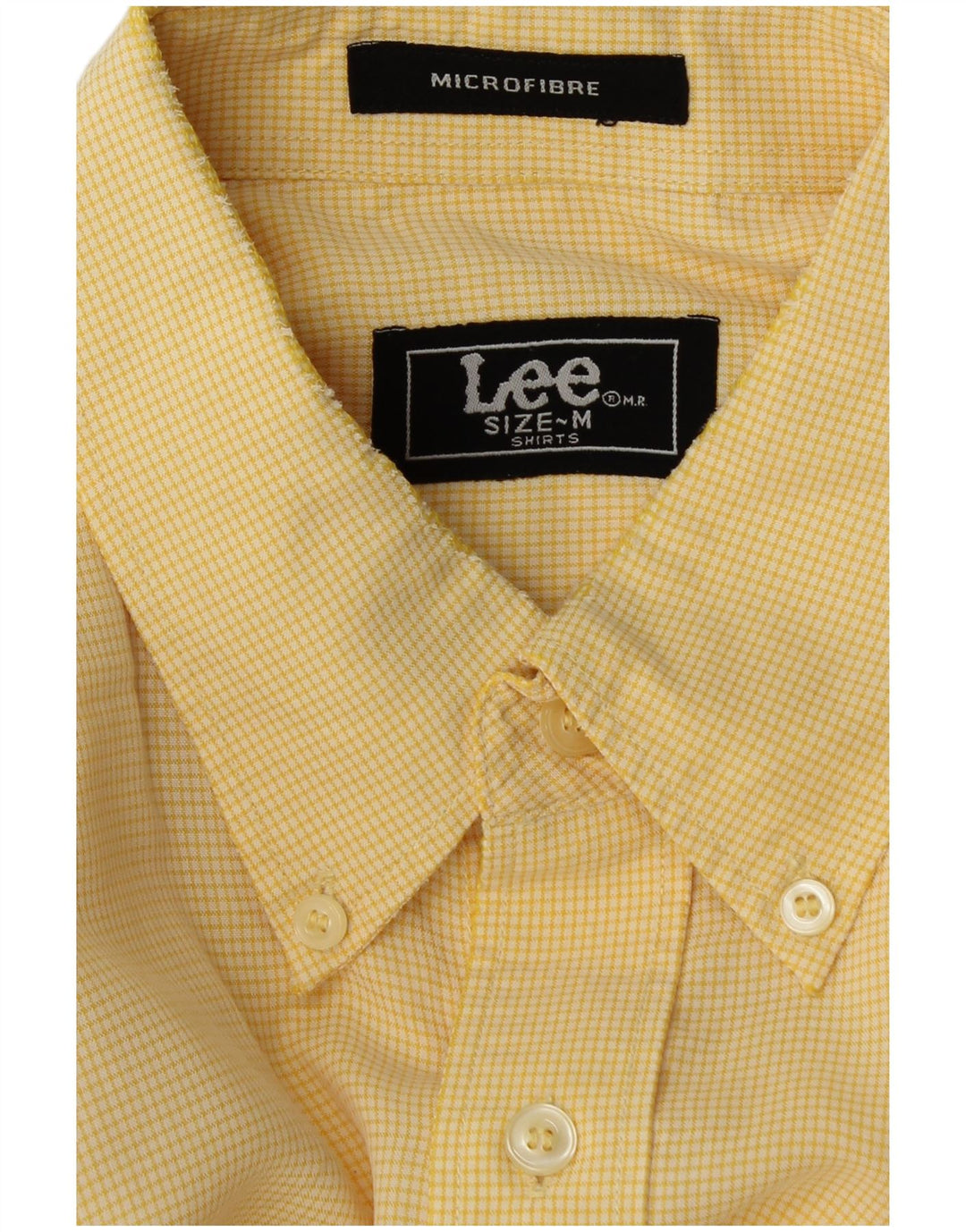 Camicia da uomo Lee a quadri gialli medi