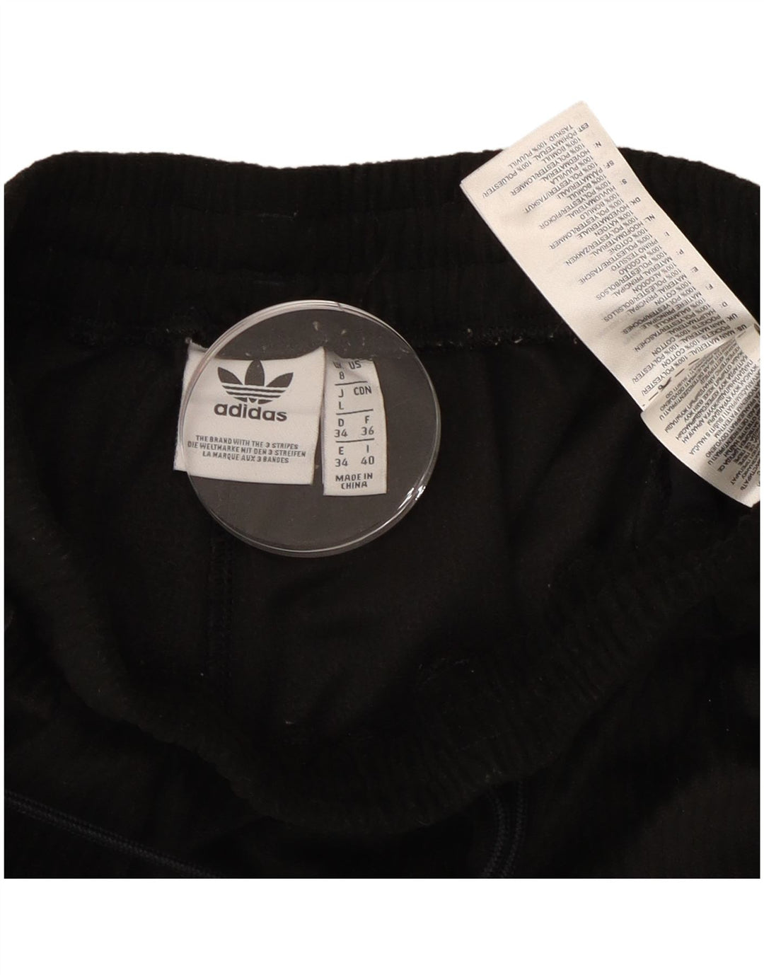 Pantaloni da tuta da donna Adidas Joggers UK 8 Small Poliestere nero