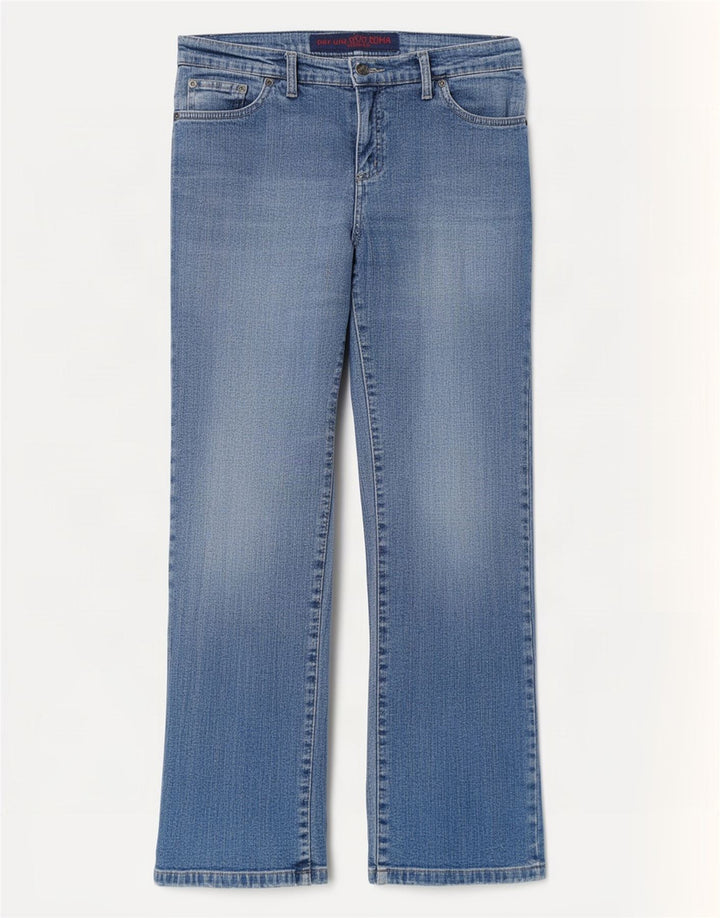 Marks & Spencer Jeans Per Una Bootcut da donna UK 12 Medio W30 L29 Blu
