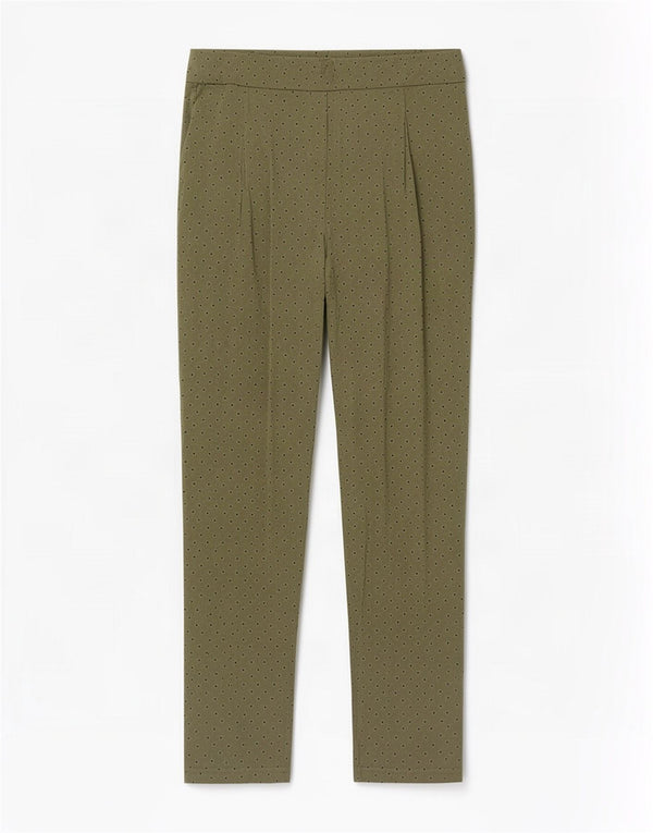 Pantaloni a vita alta da donna Marks & Spencer UK 14 Large W32 L29 Verde