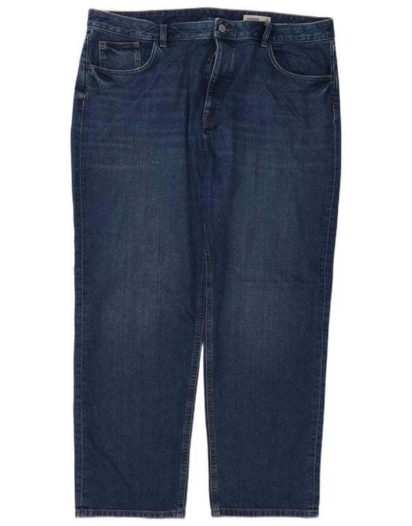 Jeans Boyfriend Tapered da donna Marks & Spencer UK 20 2XL W40 L31 Blu navy