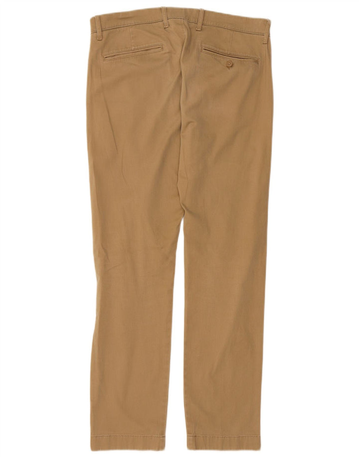 Pantaloni chino dritti da uomo J. CREW W31 L30 in cotone beige