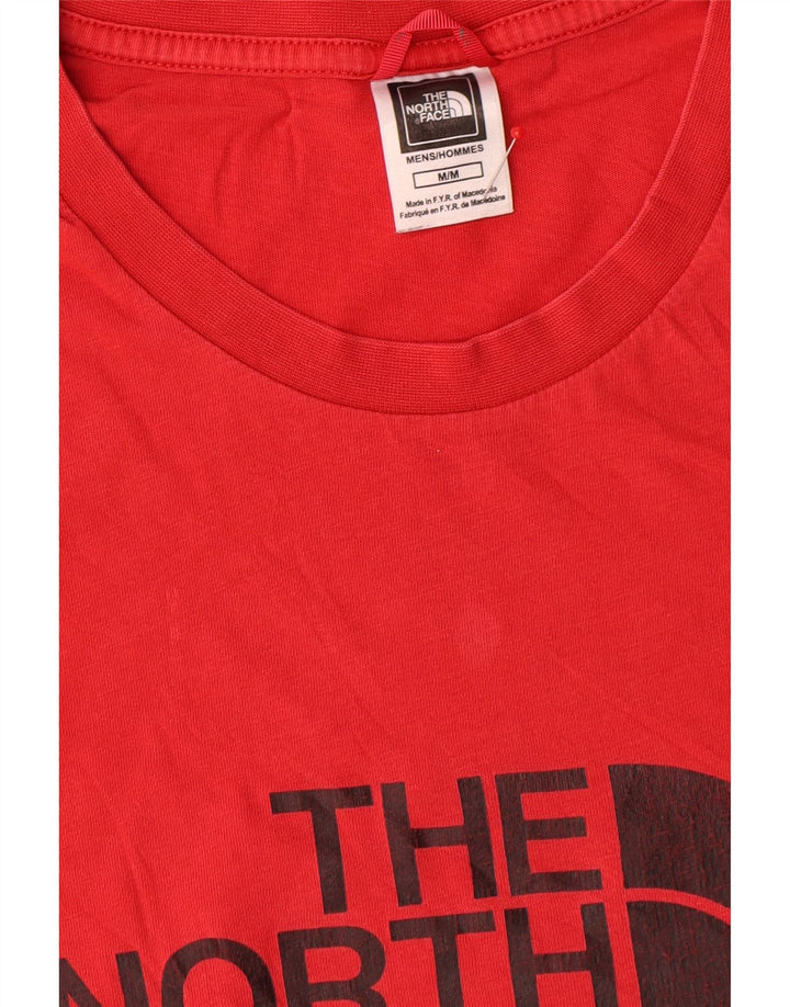 T-shirt grafica da uomo The North Face Top in cotone rosso medio