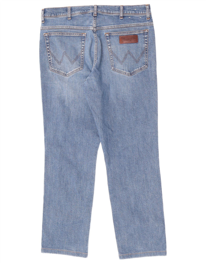 Jeans Wrangler Texas Slim da uomo W35 L29 cotone blu