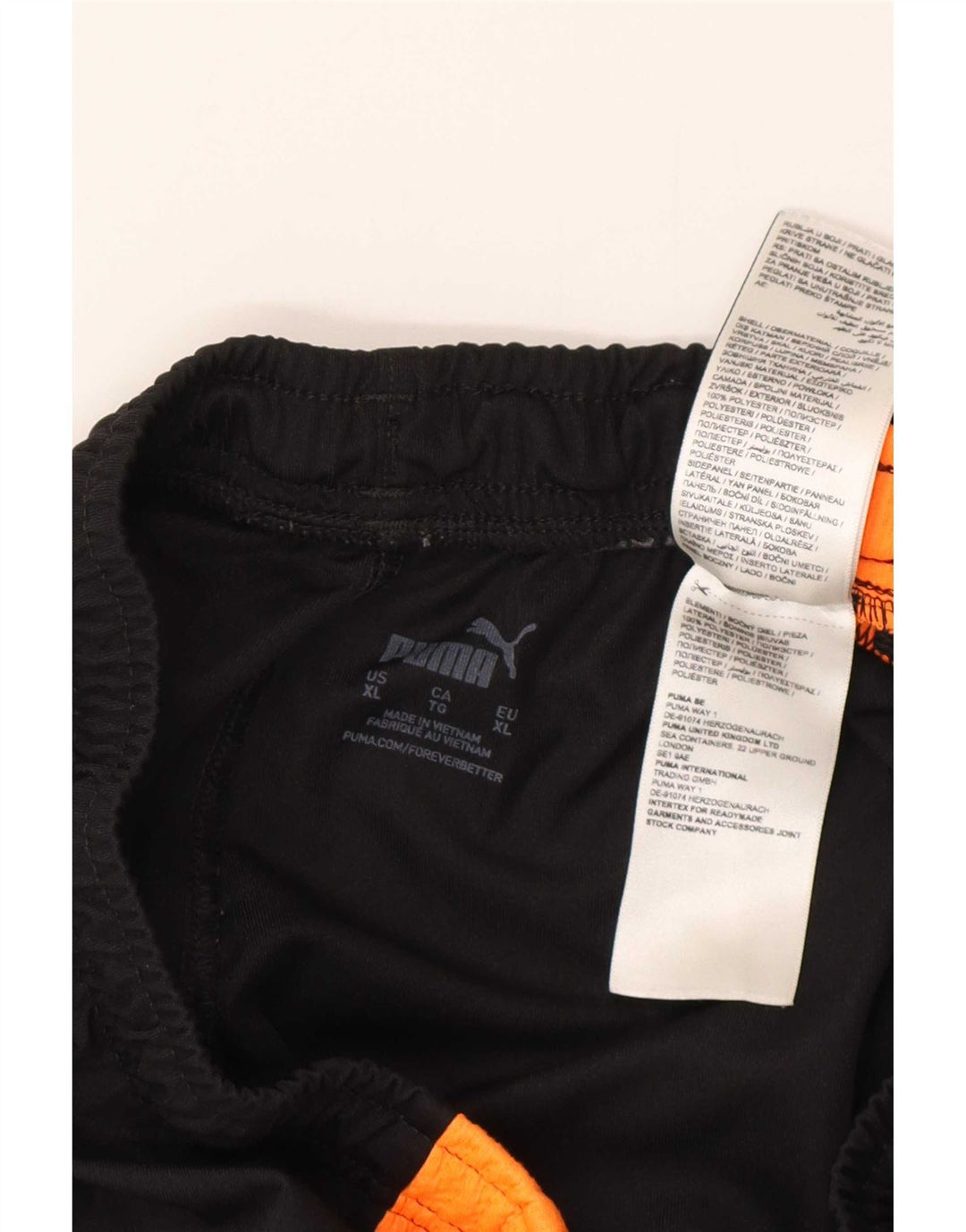 Pantaloncini sportivi da uomo Puma XL Nero Poliestere color block