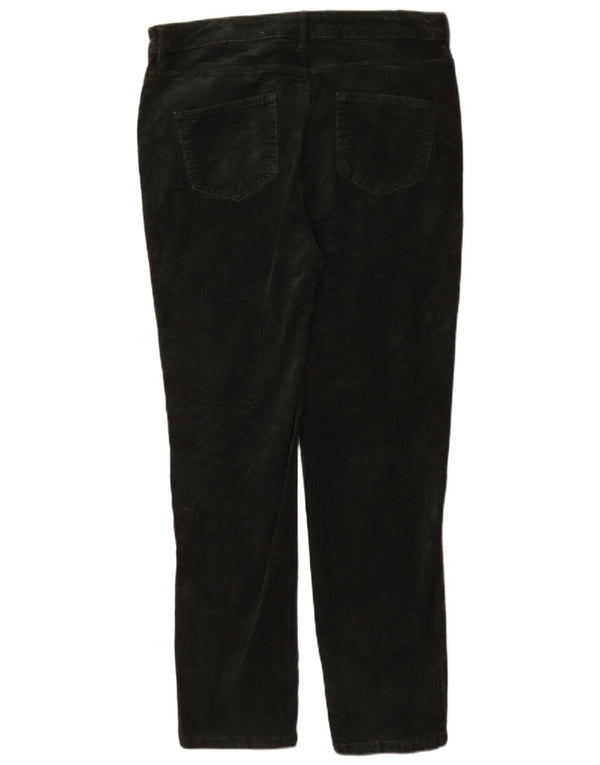 Pantaloni slim in velluto a coste da donna Marks & Spencer UK 16 Large W34 L30 Verde