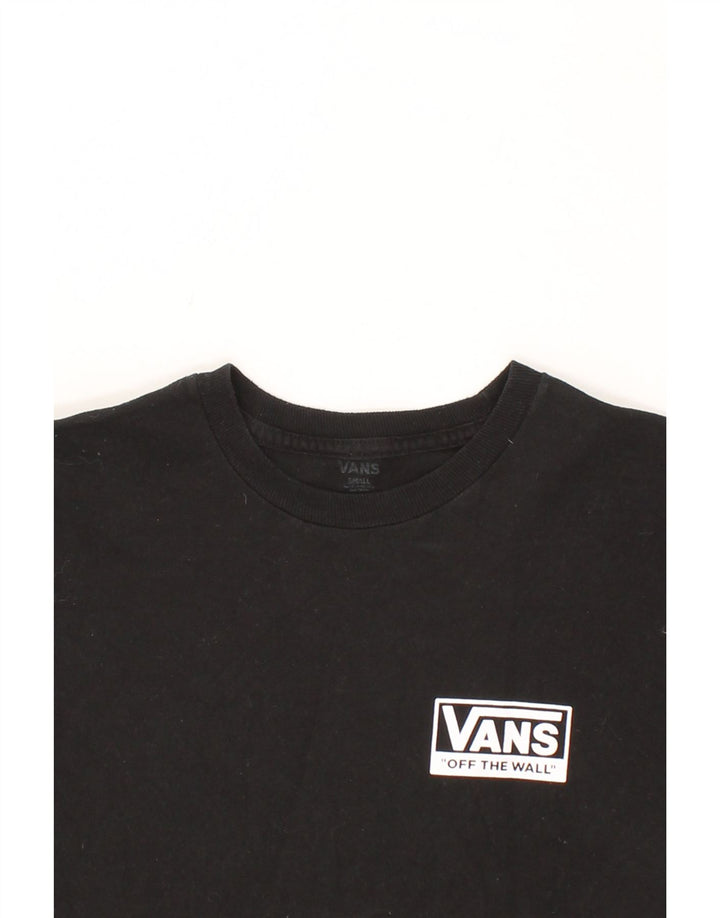VANS Mens Graphic T-Shirt Top Small Black Vintage Vans and Second-Hand Vans from Messina Hembry 
