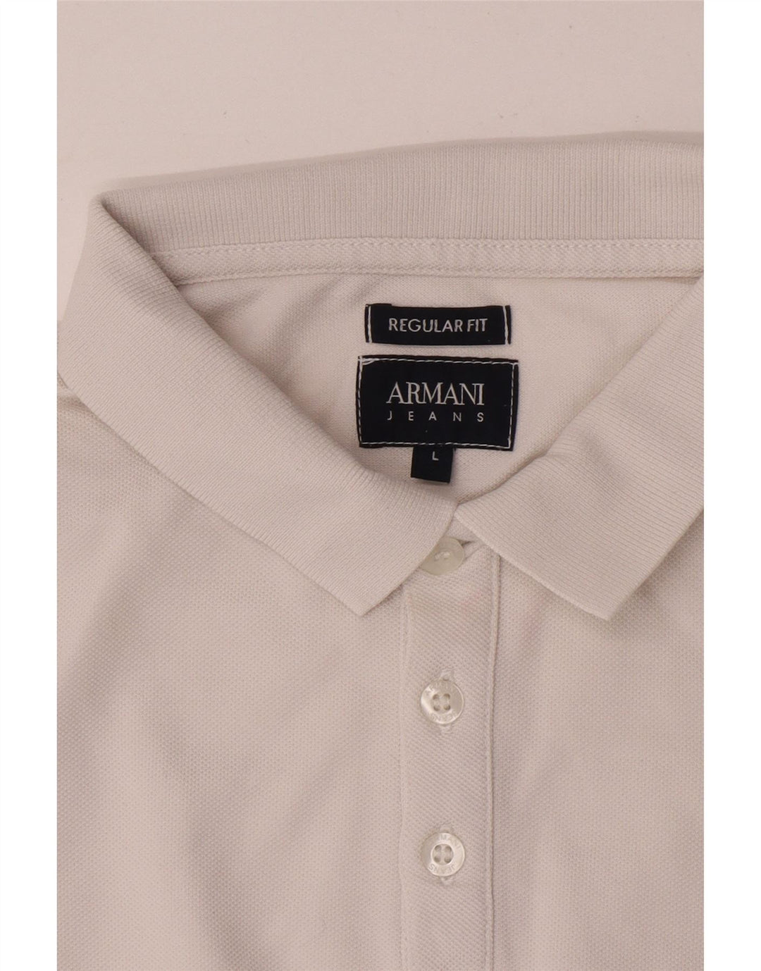 Polo Armani Jeans da ragazzo vestibilità regolare 15-16 anni grande bianca
