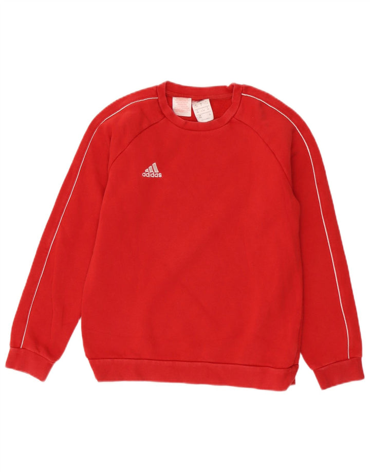 Felpa Adidas Ragazzi Maglione 11-12 anni Rosso Cotone
