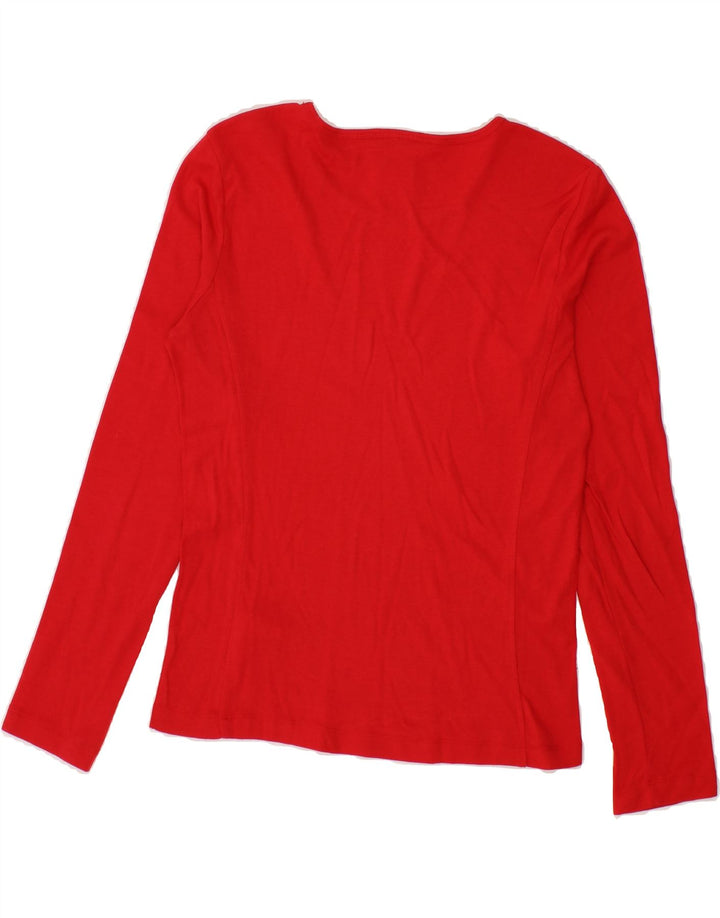 CHAMPION Womens Heritage Classics Top Long Sleeve UK 14 Large Red Cotton Vintage Champion and Second-Hand Champion from Messina Hembry 