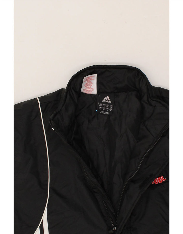 ADIDAS Boys AC Monza Windbreaker Jacket 9-10 Years Small Black Polyester Vintage Adidas and Second-Hand Adidas from Messina Hembry 
