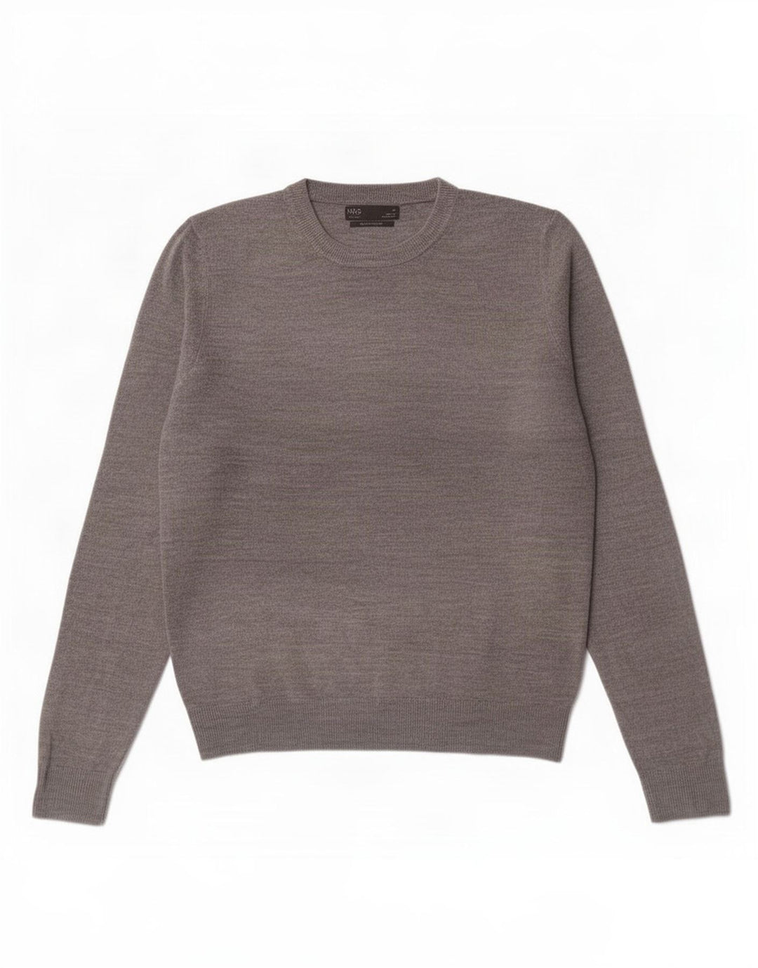 Maglione da uomo con scollo a barca Marks & Spencer in acrilico grigio medio