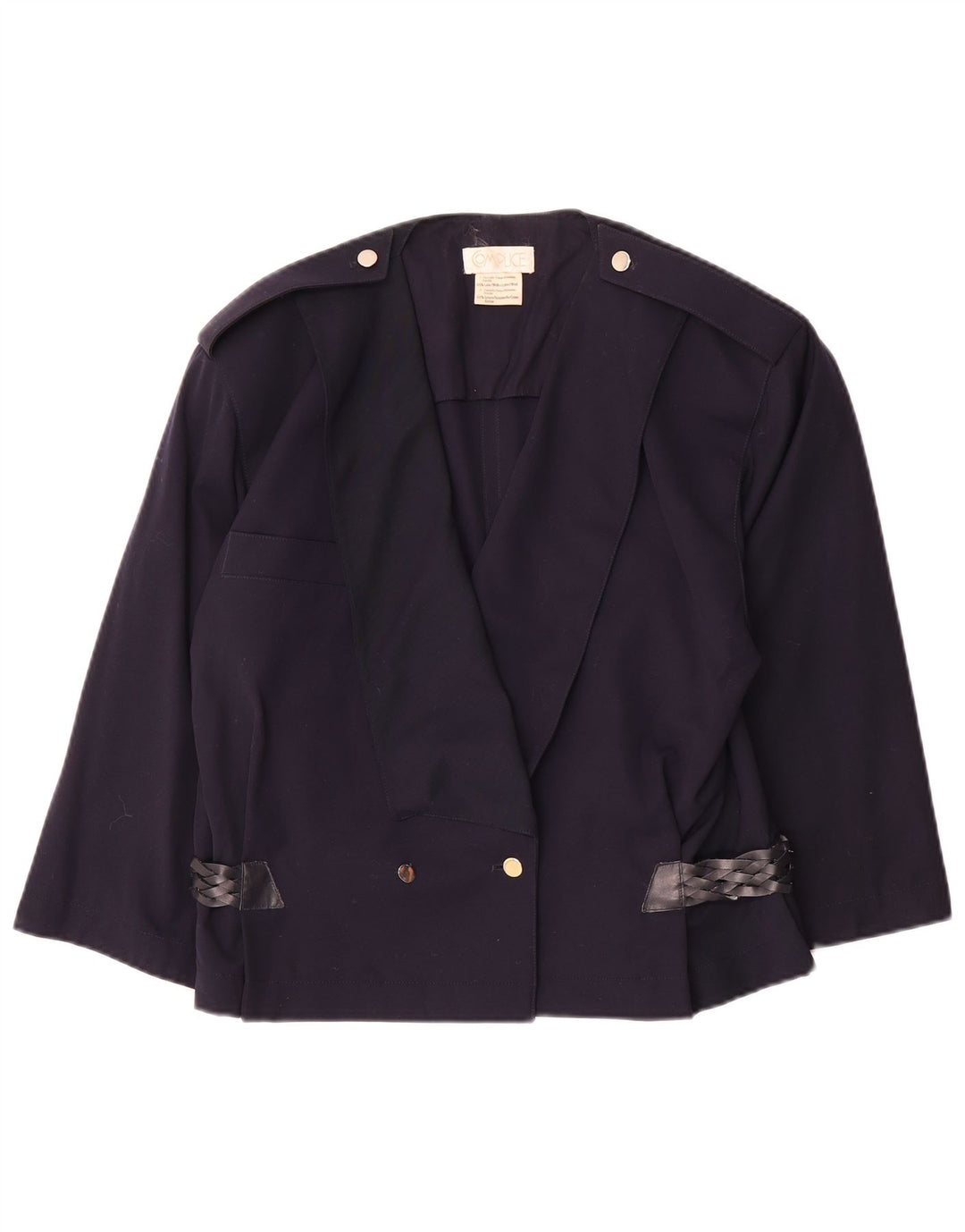 Giacca blazer militare da donna con maniche a 3/4 Complice EU 40 medio blu navy