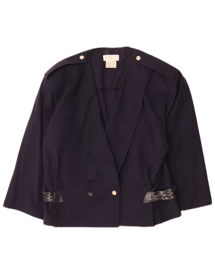 Giacca blazer militare da donna con maniche a 3/4 Complice EU 40 medio blu navy