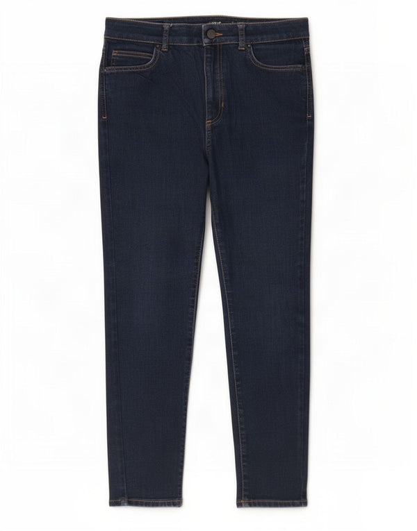 Jeans skinny corti Marks & Spencer da donna UK 14 Large W32 L25 Blu navy