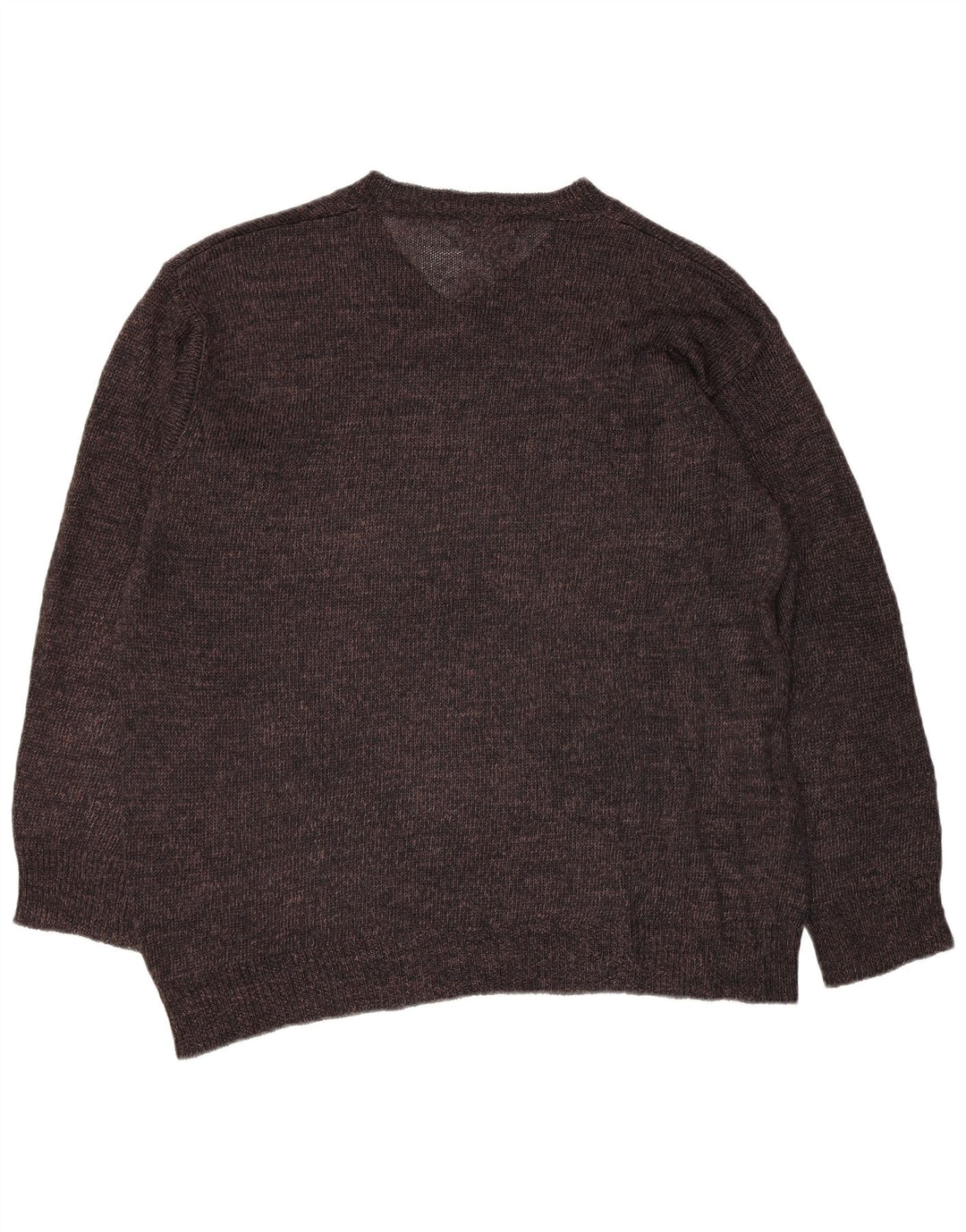 Dolce & Gabbana Maglione Donna Scollo a V IT 48 XL Viscosa Marrone