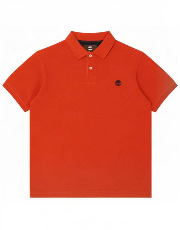 Polo da uomo Regular Fit Timberland Small Rosso Cotone