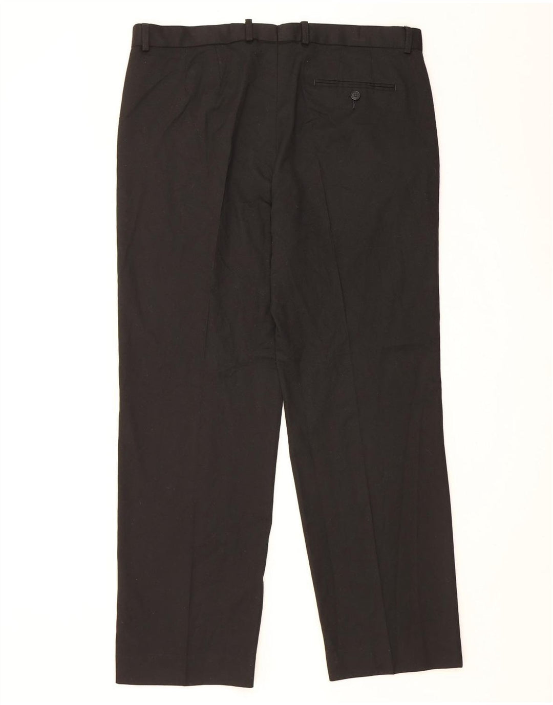 Pantaloni da abito vestibilità regolare da uomo Marks & Spencer W38 L31 poliestere nero