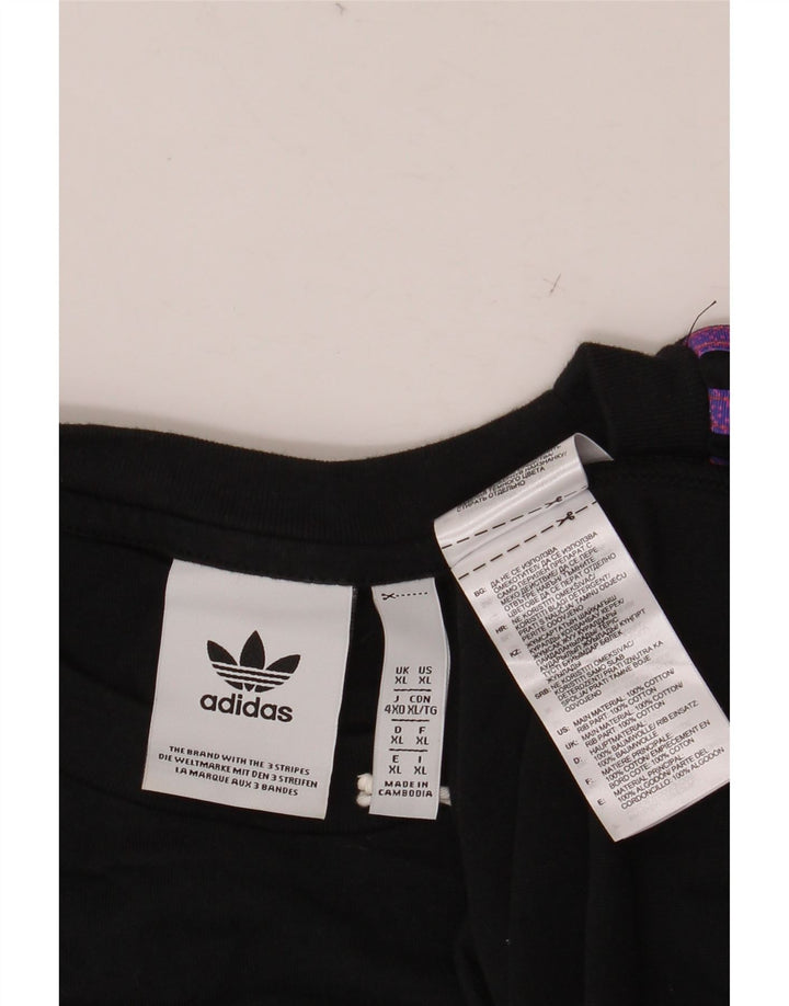 T-shirt da uomo ADIDAS Top XL in cotone nero